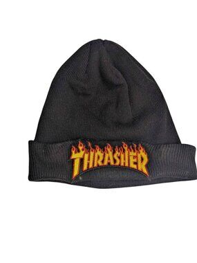 Thrasher Beanie Hat Toque in Black One Size